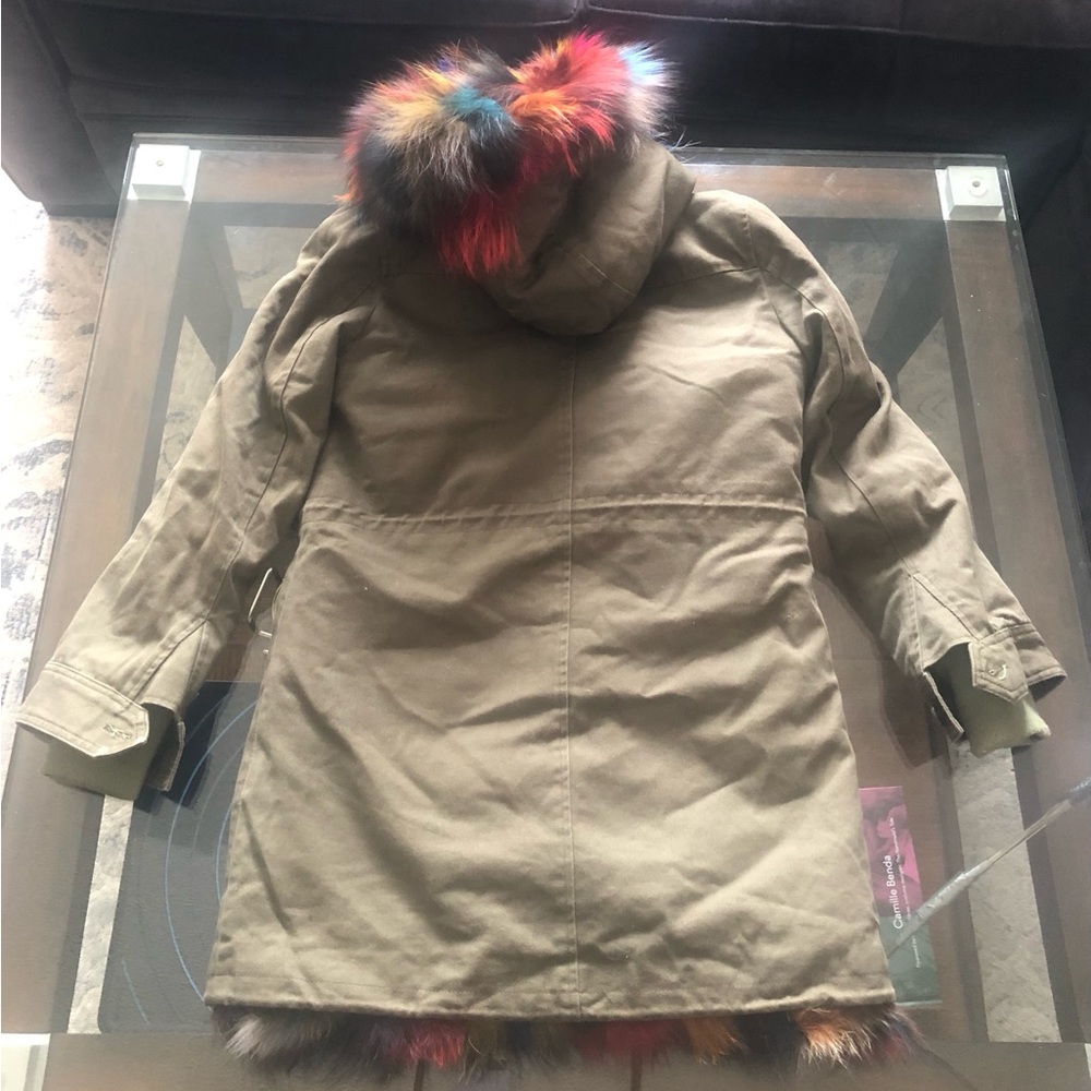 Colorful Real Fox Fur Vested - Picture 5 of 5